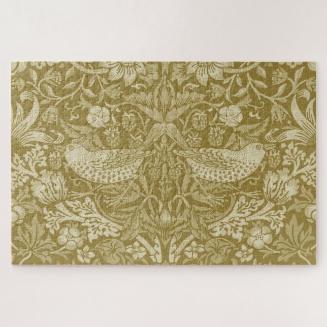 Quebra-cabeça Morango Ladrão Dourado, William Morris (Horizontal)