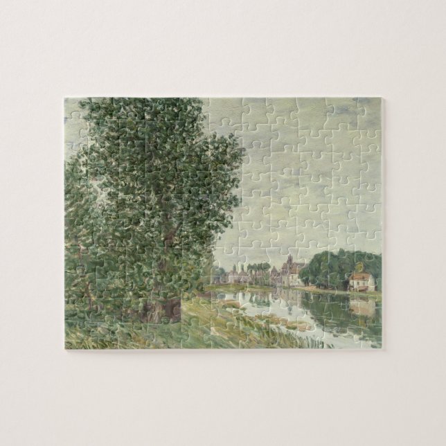 Quebra-cabeça Moret-sur-Loing de Alfred Sisley | (Horizontal)