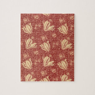 Quebra-cabeça Morris Inspirou Lily Flower Botânica Têxtil