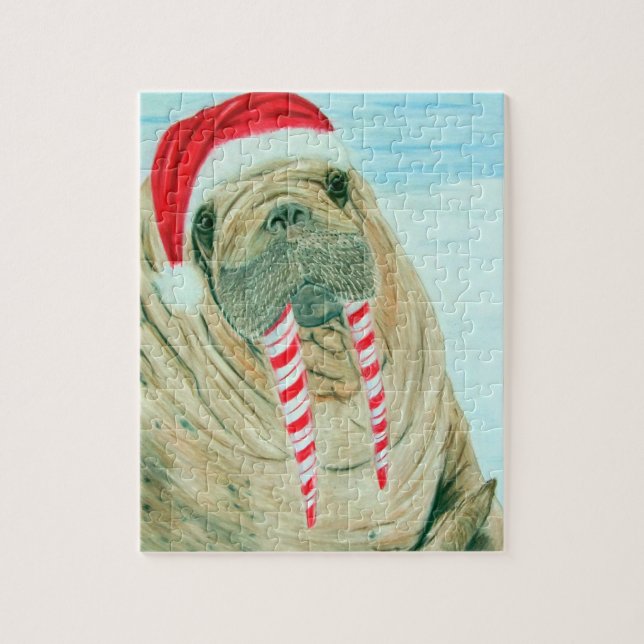 Quebra-cabeça Morsa do Natal (Vertical)