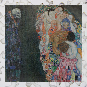 Quebra-cabeça Morte e vida de Gustav Klimt Vintage Art Nouveau