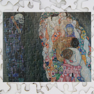 Quebra-cabeça Morte e vida de Gustav Klimt Vintage Art Nouveau