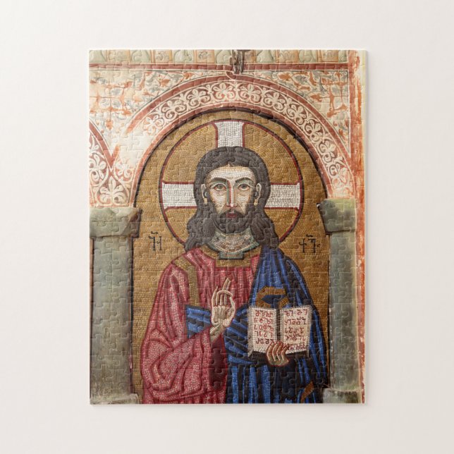 Quebra-cabeça Mosaico Antigo de Jesus (Vertical)