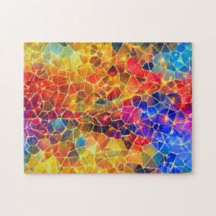 Quebra-cabeça Mosaico Colorido e Luminoso