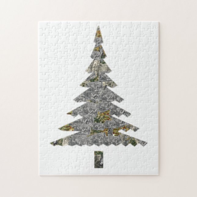 Quebra-cabeça Mosaico de Árvore de Natal (Vertical)