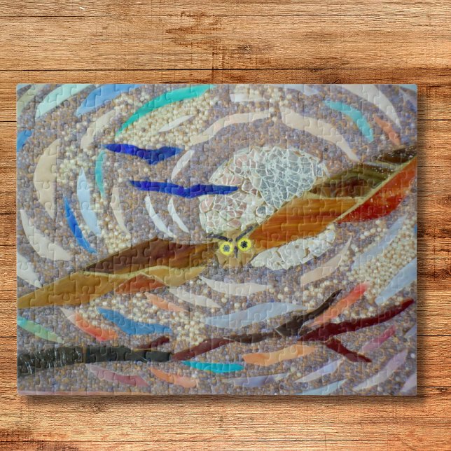 Quebra-cabeça Mosaico de Coruja Voadora (Criador carregado)