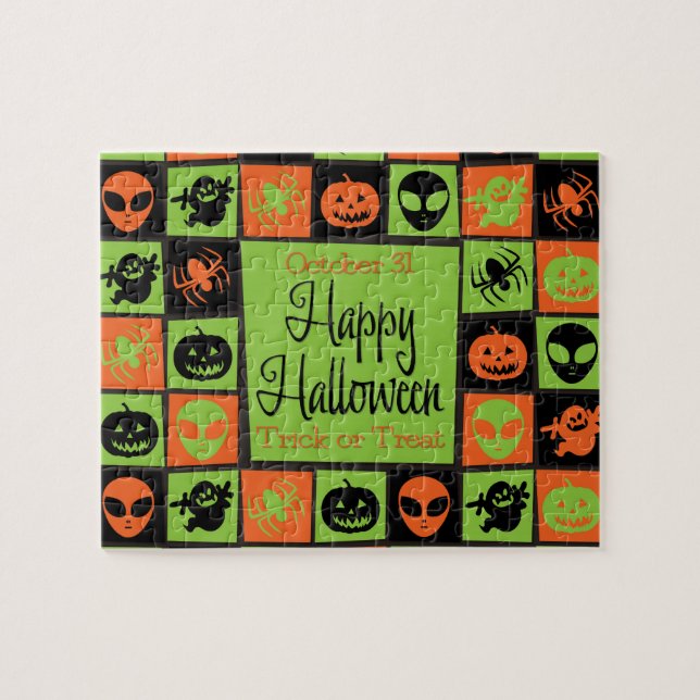Quebra-cabeça Mosaico de Halloween (Horizontal)