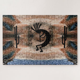 Quebra-cabeça Mosaico do Deserto do Sudoeste Kokopelli 20" x 30"