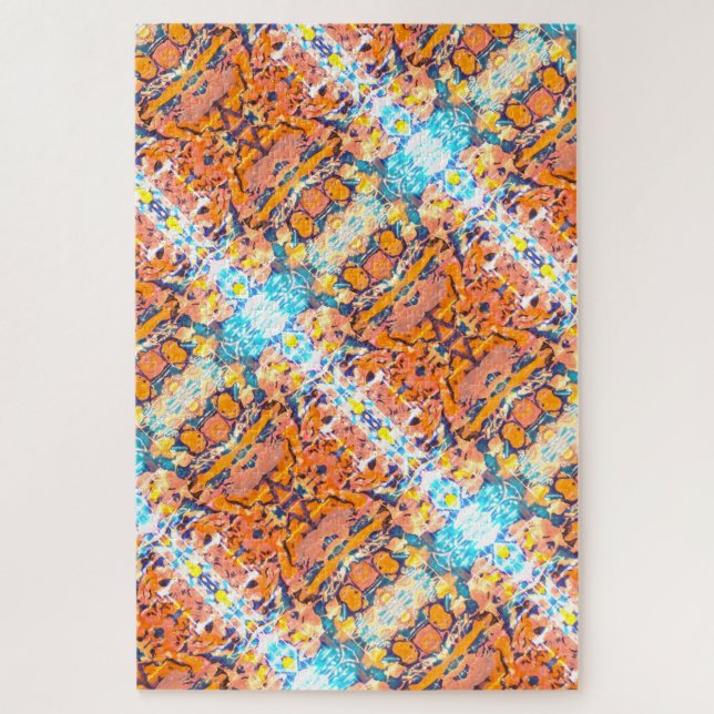 Quebra-cabeça Mosaico do Kaleidoscópio, com Abstrato de diversão (Vertical)