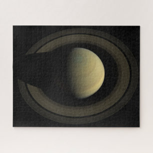 Quebra-cabeça Mosaico Do Planeta Saturno E Seus Anéis Principais