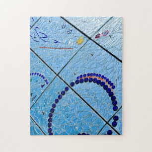 Quebra-cabeça Mosaico Espelho de Baltimore Azul