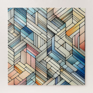 Quebra-cabeça Mosaico Geométrico