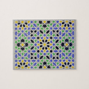 Quebra-cabeça Mosaico nos dado da porta no salão dos dois