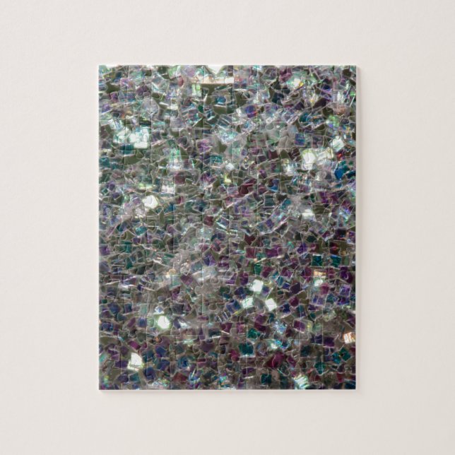 Quebra-cabeça Mosaico prateado colorido brilhante (Vertical)