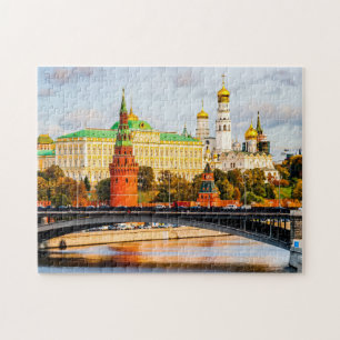Quebra-cabeça Moscou Kremlin Na Estação Do Outono De Ouro