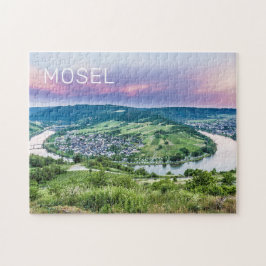 Quebra-cabeça Moselle Loop Sunset Kroev Panorama Alemanha