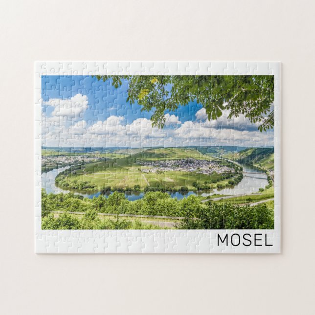 Quebra-cabeça Moselle Loop Trittenheim Panorama Alemanha Souveni (Horizontal)
