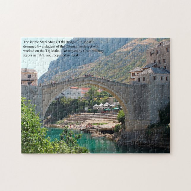 Quebra-cabeça Mostar Bósnia, A Antiga Ponte (Horizontal)