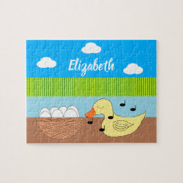 Quebra-cabeça Mother Duck Singing to her Eggs: