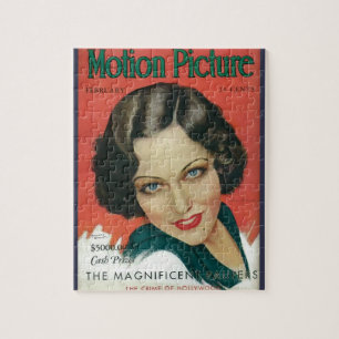 Quebra-cabeça Motion Picture February 1931 Gloria Swanson cover