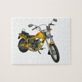 Quebra-cabeça Moto amarela