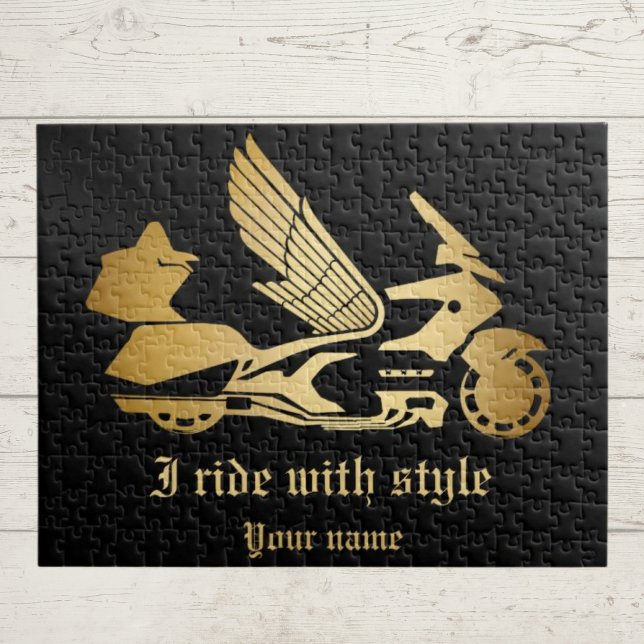 Quebra-cabeça Moto motocicleta piloto goldwing  (Criador carregado)