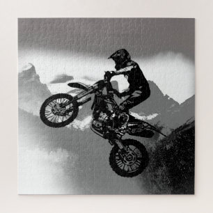 Quebra-cabeça Motocross Biker - Montanhas Rochosas