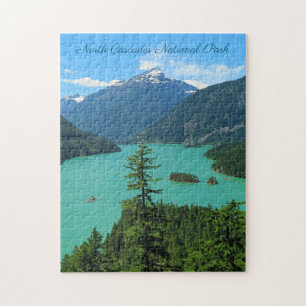 Quebra-cabeça Mountain Lake Scenery em North Cascades WA