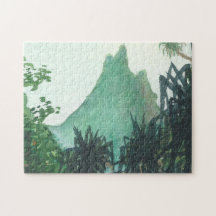 Mountain View da praia de Kee'e