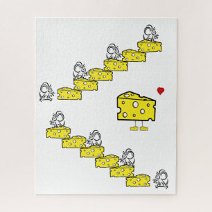 Quebra-cabeça Mouse Cheesy Love Heart