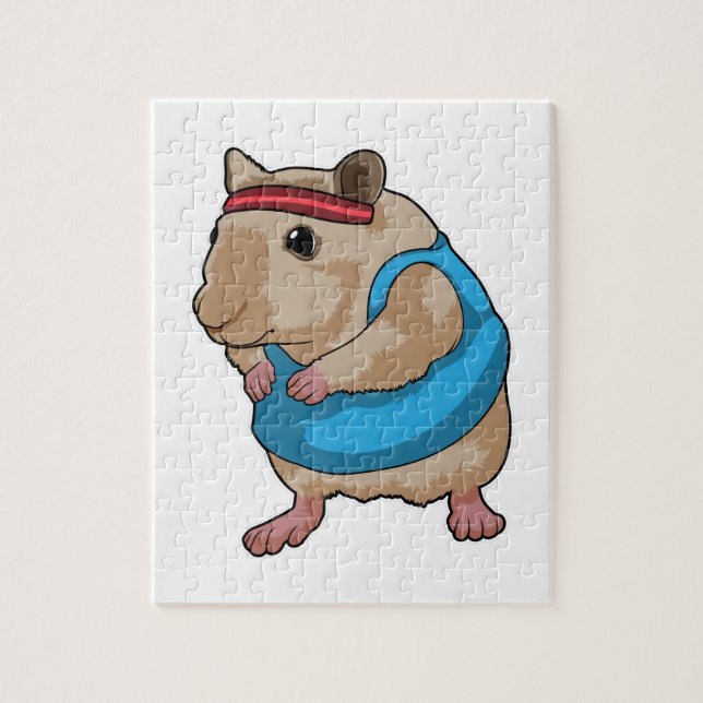 Quebra-cabeça Mouse como Runner com banda de ouvido (Vertical)