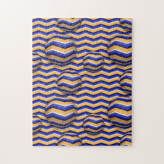 Quebra-cabeça Mover Bolas Coloridas com Ilusões de Stripes (Vertical)