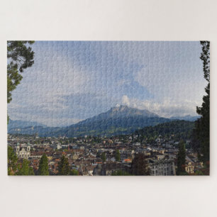 Quebra-cabeça Mt. Pilatus - Luzern, suíço - 20x30 - 1014 PCes