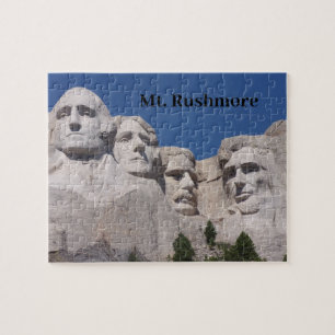 Quebra-cabeça Mt. Rushmore - uma visão de perto.