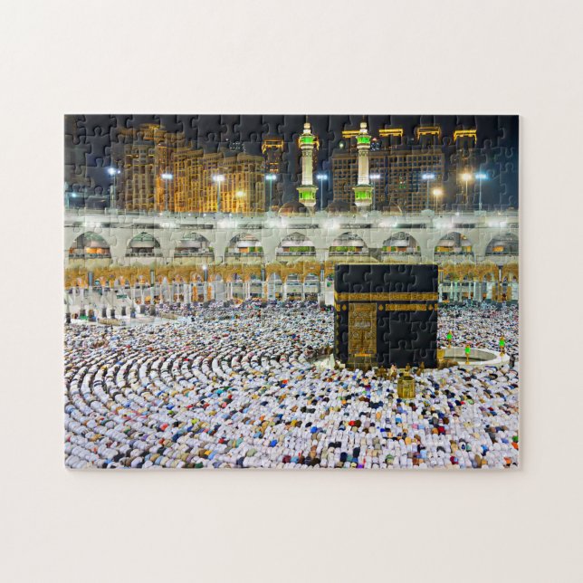 Quebra-cabeça Muçulmano Islâmico Makkah al-Mukarramah Kaaba (Horizontal)
