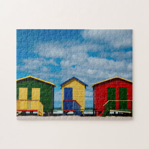Quebra-cabeça Mude de quarto. Praia de Muizenberg, Cidade do Cab