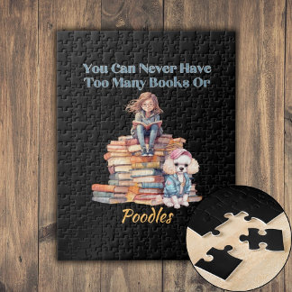 Quebra-cabeça Muitos livros ou poodles