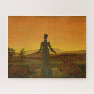 Quebra-cabeça Mulher Antes do Sol da Ascensão, Luz da Manhã