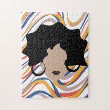 Mulher Cabelo Negro ondulado Cara de beleza