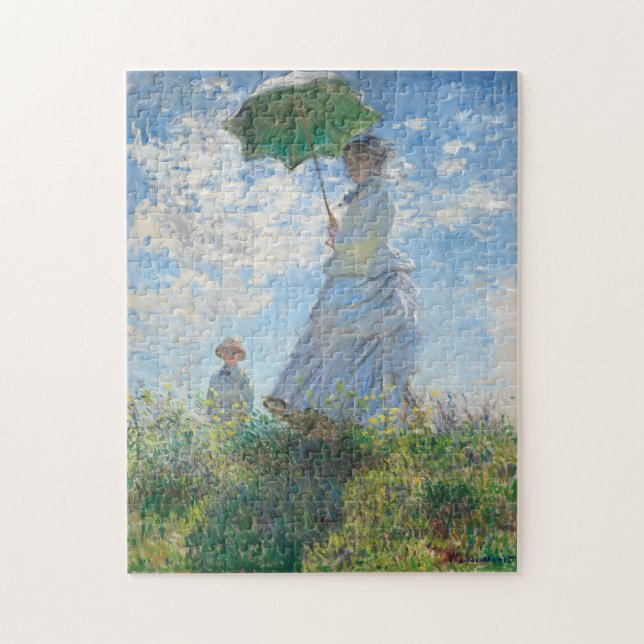 Quebra-cabeça Mulher Claude Monet com Parasol / La Promenade (Vertical)