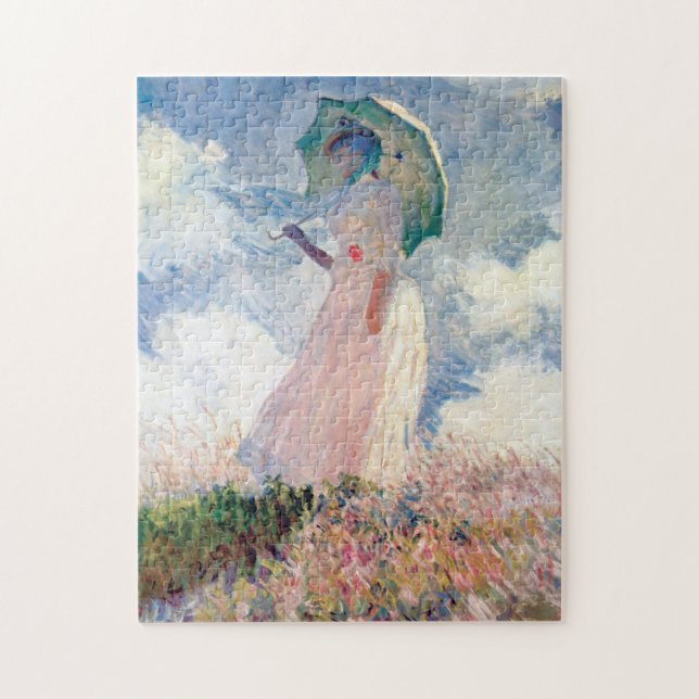 Quebra-cabeça Mulher com Parasol, Claude Monet, 1886 (Vertical)