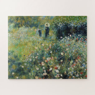 Quebra-cabeça Mulher com Parasol em Jardim por Auguste Renoir