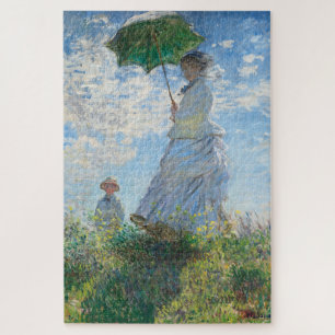 Quebra-cabeça Mulher com Parasol, Madame Monet e seu filho