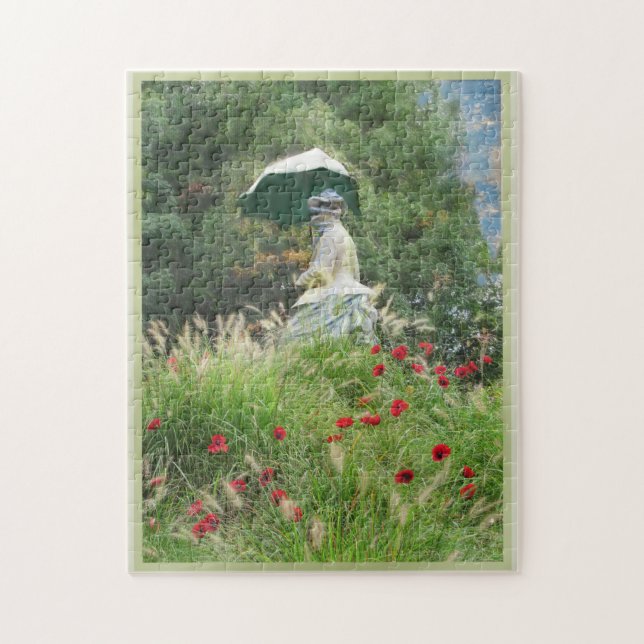 Quebra-cabeça Mulher com tradição parasol Claude Monet (Vertical)