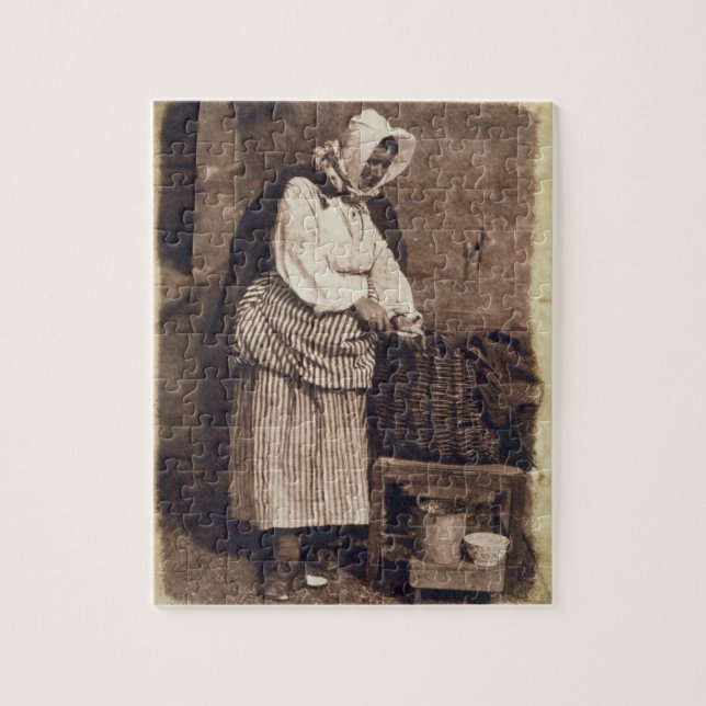 Quebra-cabeça Mulher da ostra, 1843-47 (impressão do papel de (Vertical)