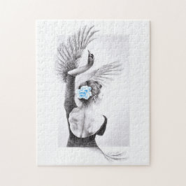 Quebra-cabeça Mulher dançante de Swan balé Arte surreal