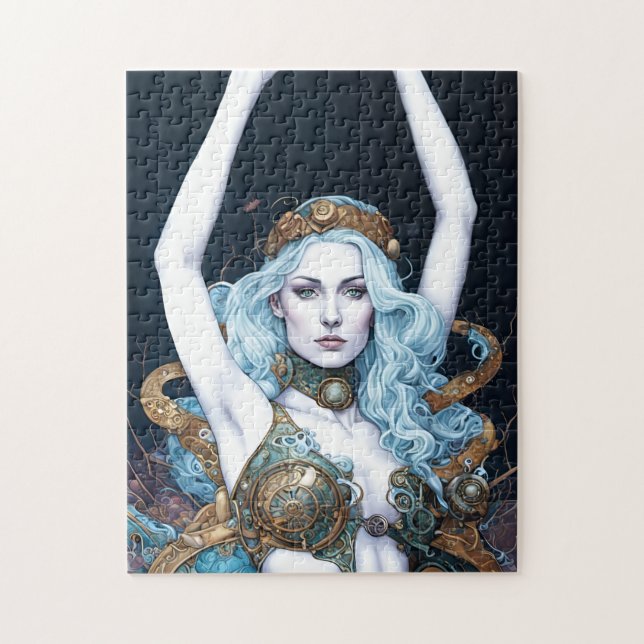 Quebra-cabeça Mulher Dançante Steampunk (Vertical)