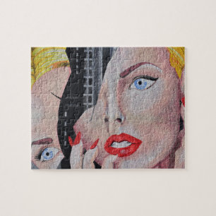 Quebra-cabeça Mulher de Arte Wall Street Retrato
