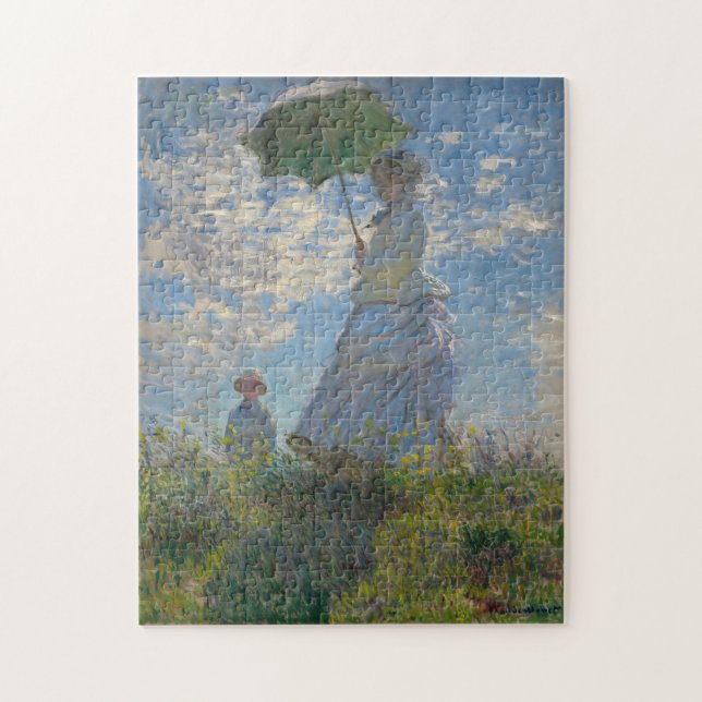 Quebra-cabeça Mulher de Claude Monet com Parasol (The Stroll) (Vertical)