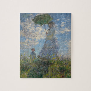 Quebra-cabeça Mulher De Pintar Um Parasol Com Um Monet